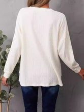 High-Low Quarter Snap Round Neck T-Shirt OutfitFlow